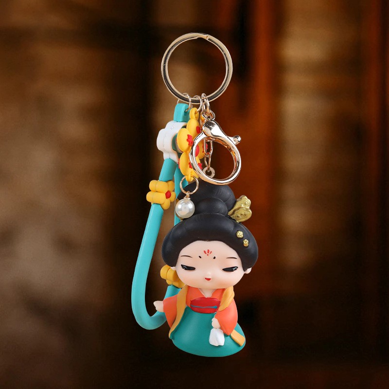 Chinese Style Bag Charm Backpack Pendant Creative Keychain Hanging Accessory