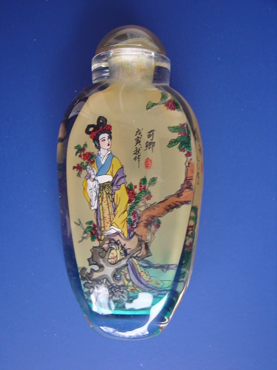 6 Chinese Hand Painted Snuff Bottles 12 Beauties Jinling Dream of Red Mansions