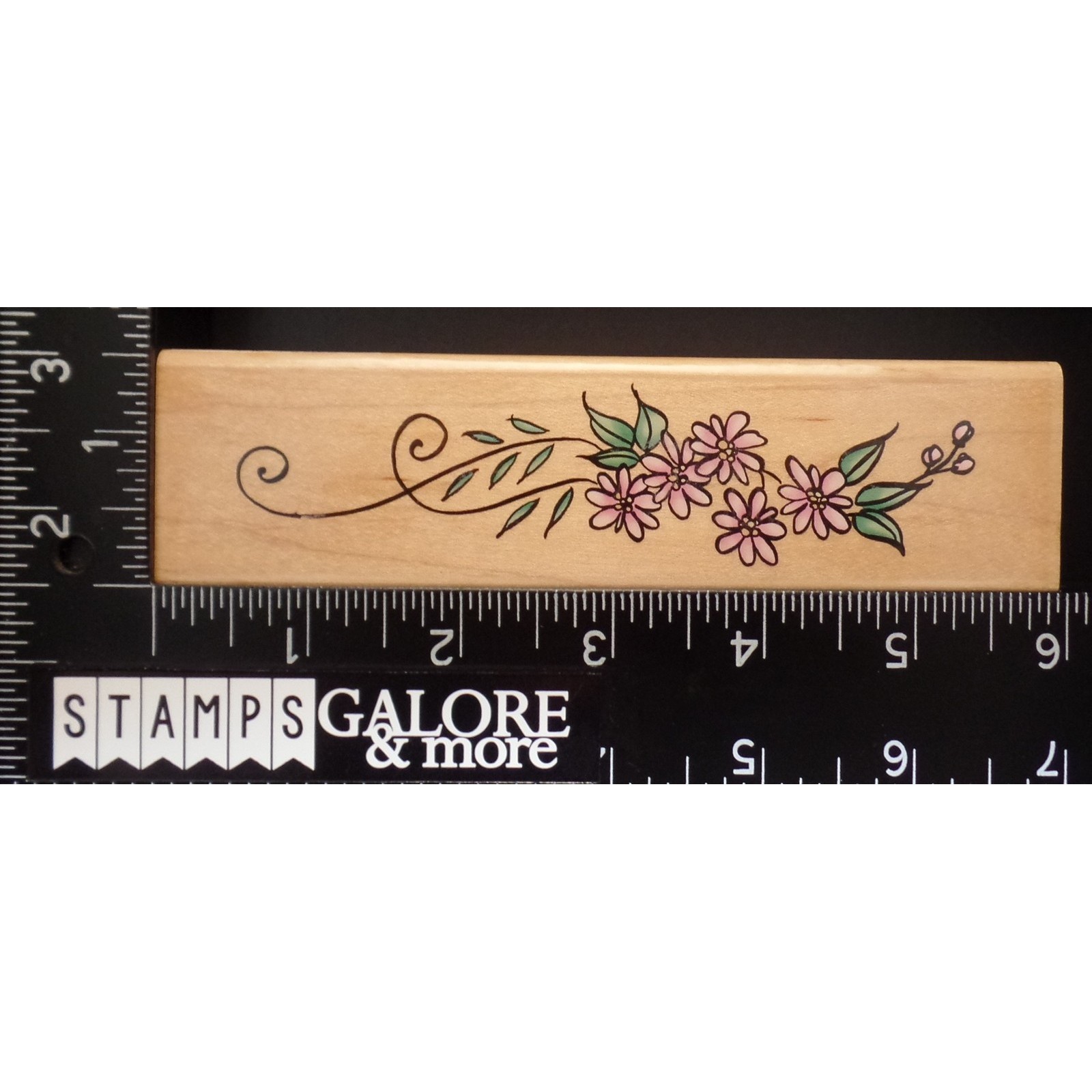 Stampendous Rubber Stamps EL016 DAISY CHAIN CLIMBING VINE LEAVES FLOWERS #2957