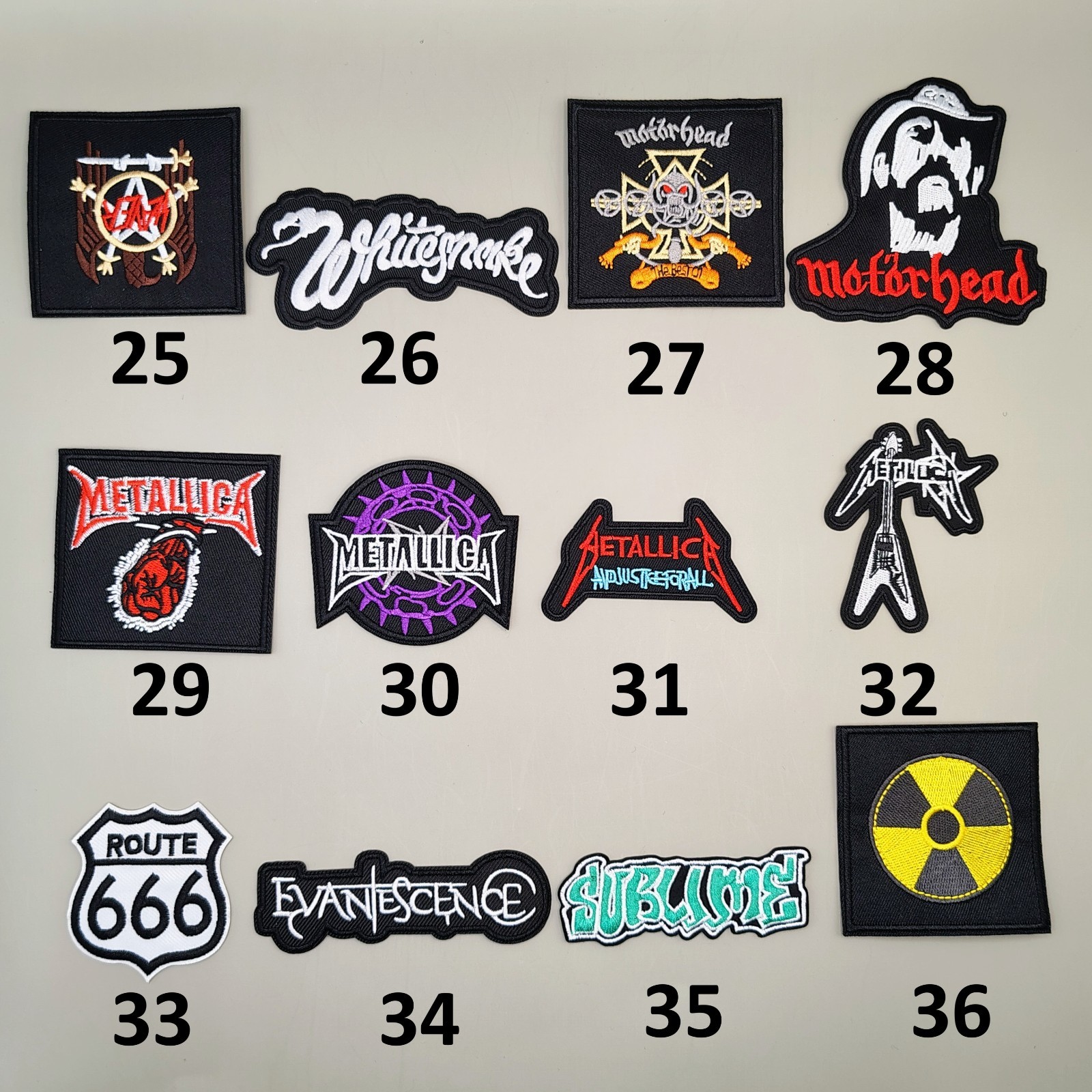Heavy Metal Punk Rock Music Band Embroidered Patches Iron On YOU PICK -NEW ITEMS