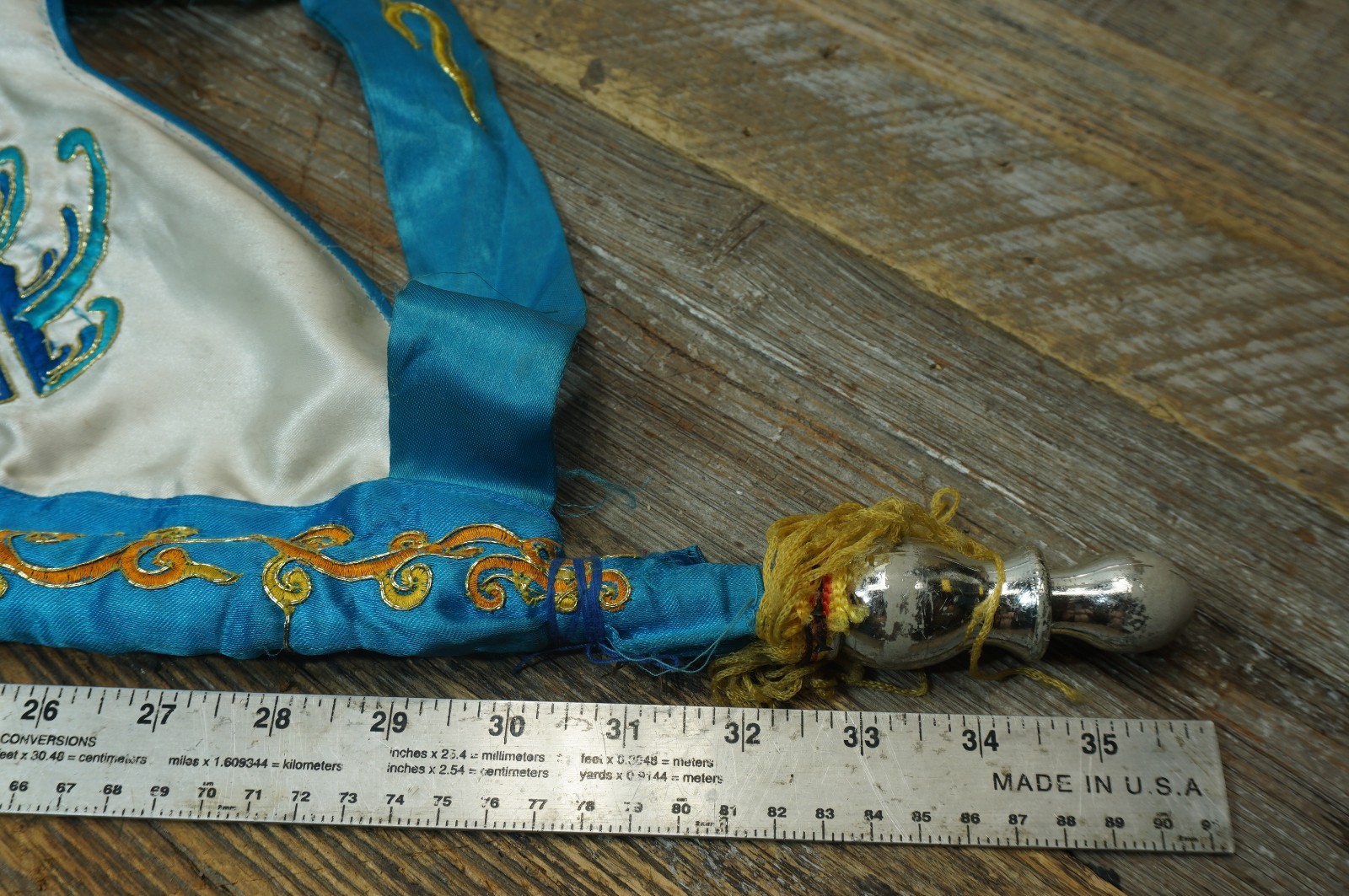 Chinese Dragon Flags bamboo poles embroidered (silk-?)