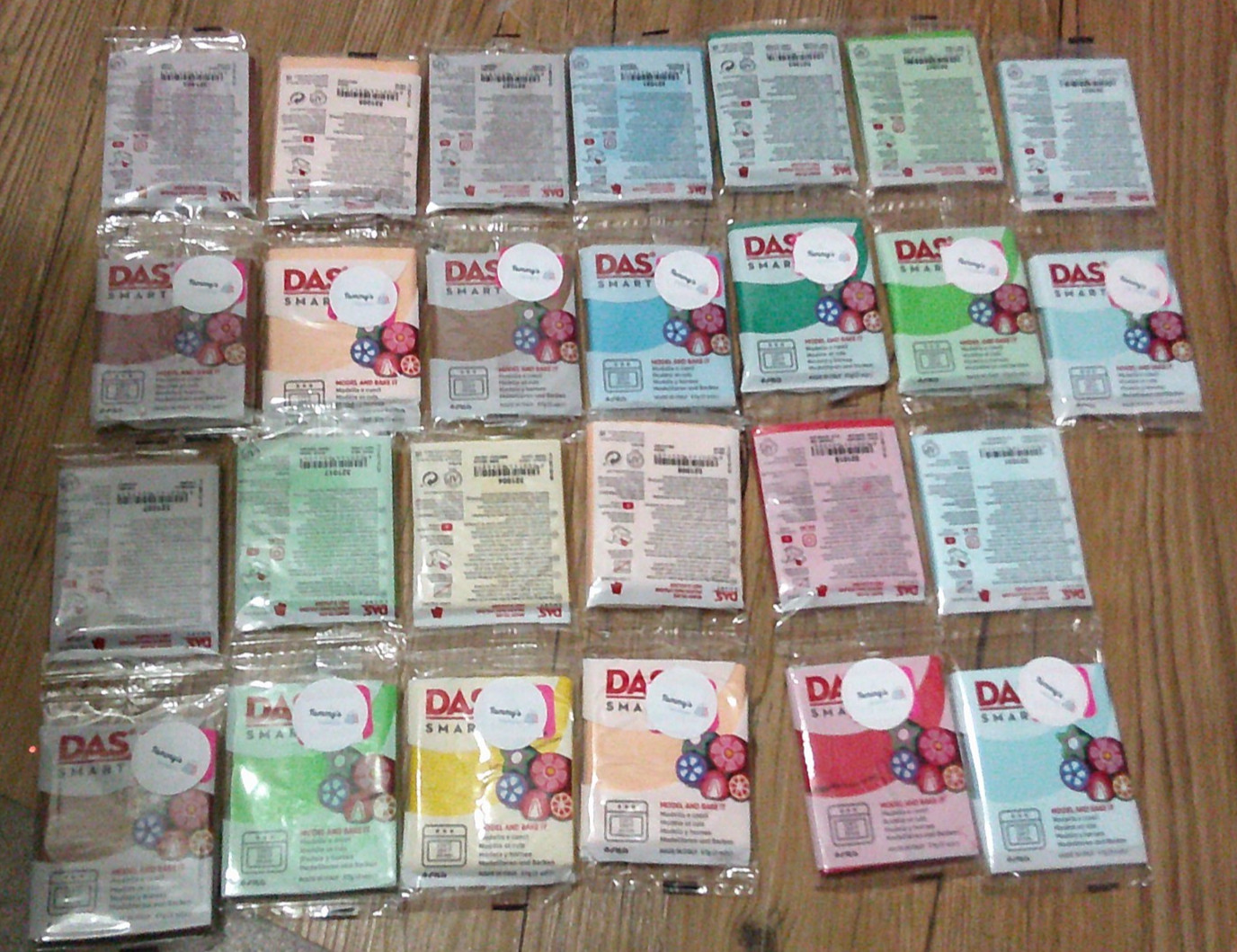 NEW LOT of 26 DAS polymer clay blocks assorted colors 2 oz each