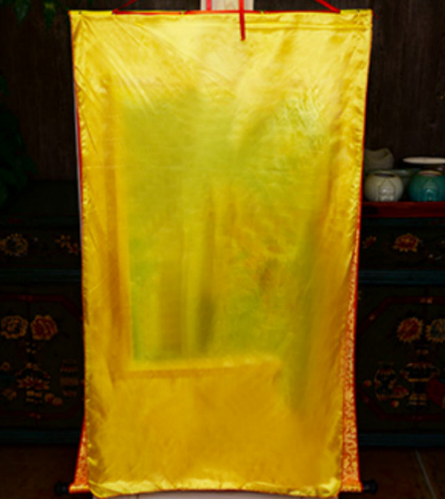 Tibet Tibetan Buddha Print Silk Gild Thangka Thanka 1000Arms Kwan-yin黑卡千手观音 35cm
