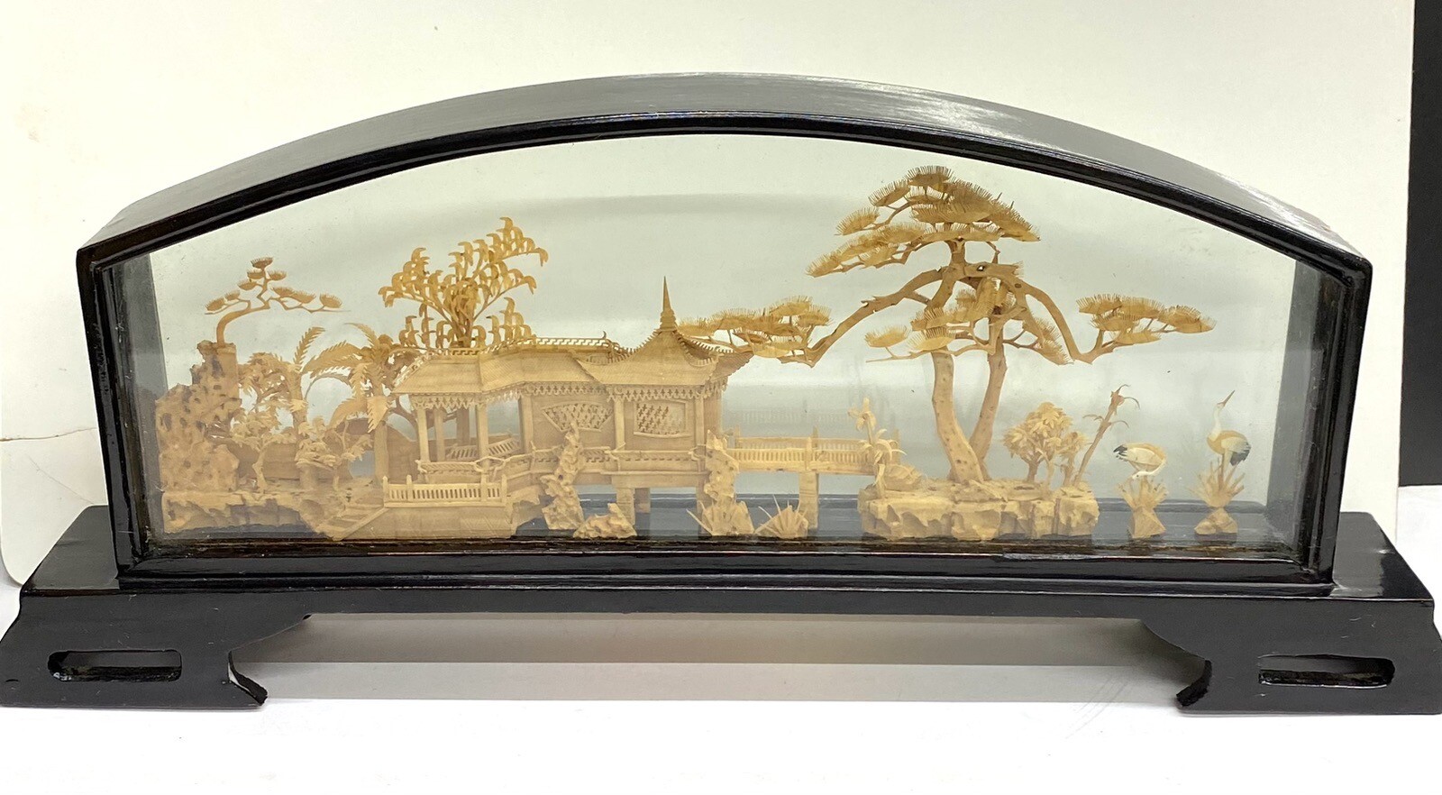 Vintage Chinese work San You handmade beautiful landscape 11”