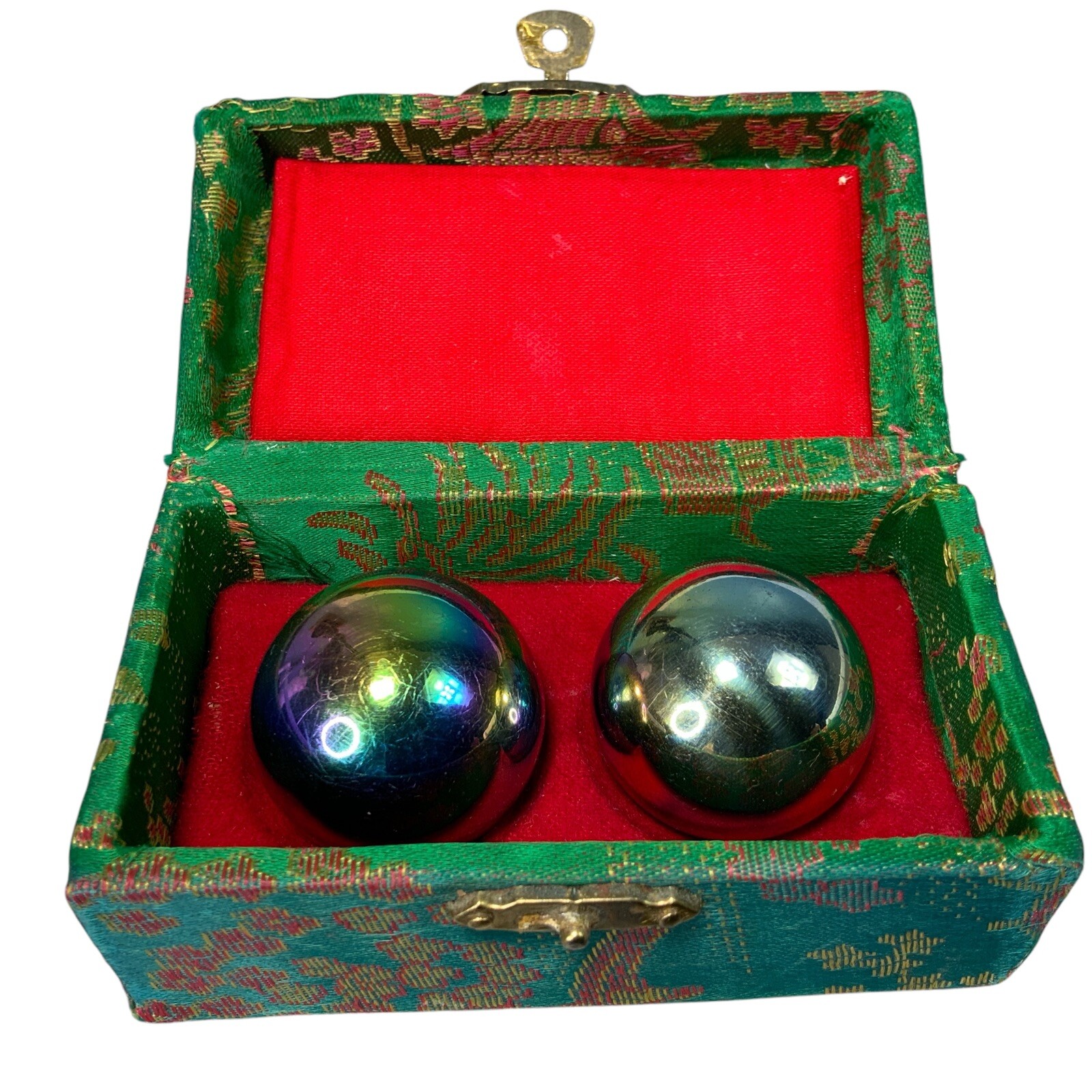 Vintage Chinese Shouxing Iron Pair Music Anit Stress Release Balls