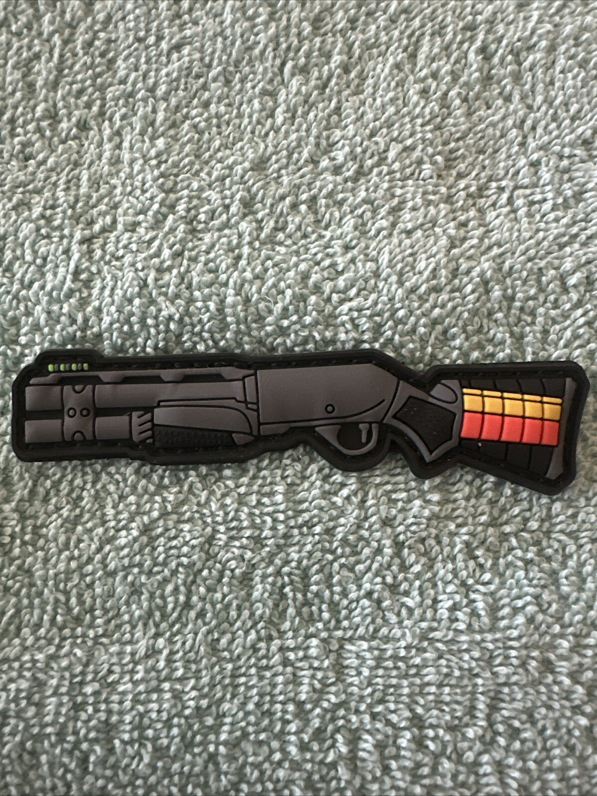 TACTICAL SHOTGUN 1×4 PVC Morale Patch Hook Backing Brand New