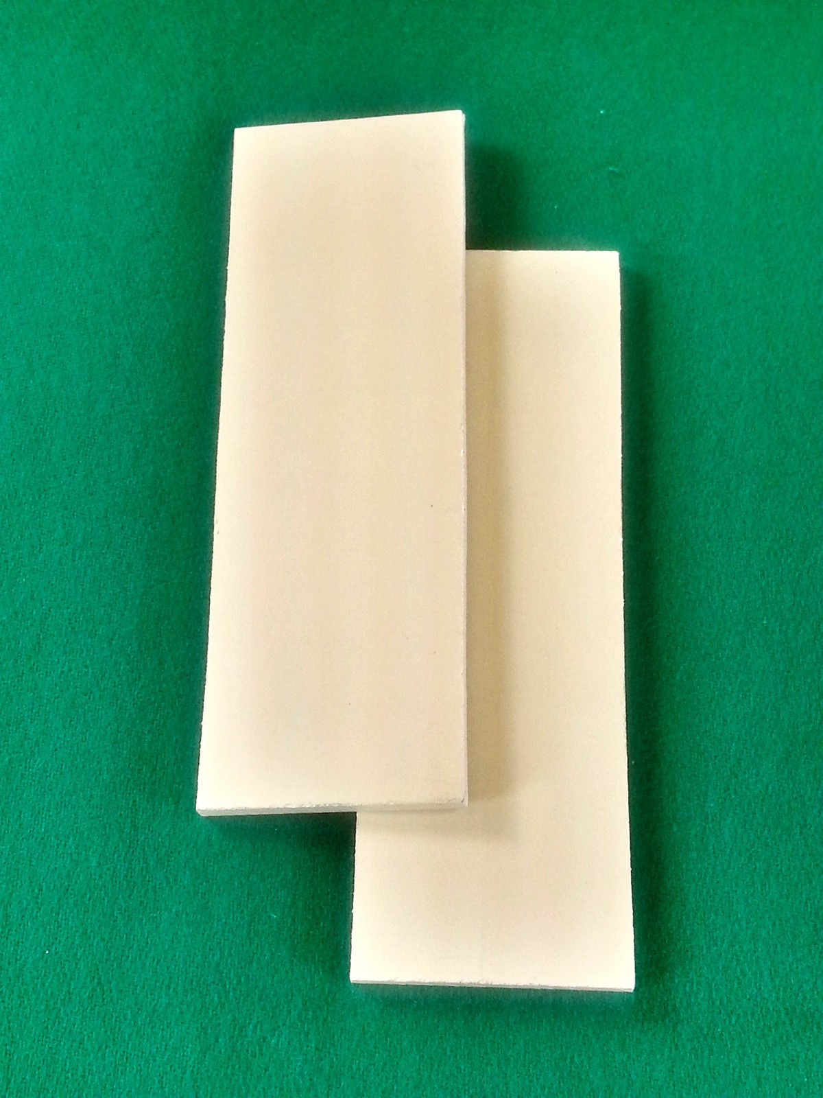 2 Pcs Of 6″ x 2″ x .125″ Ivory Paper Micarta Knife Handle Material 1/8″ Scales