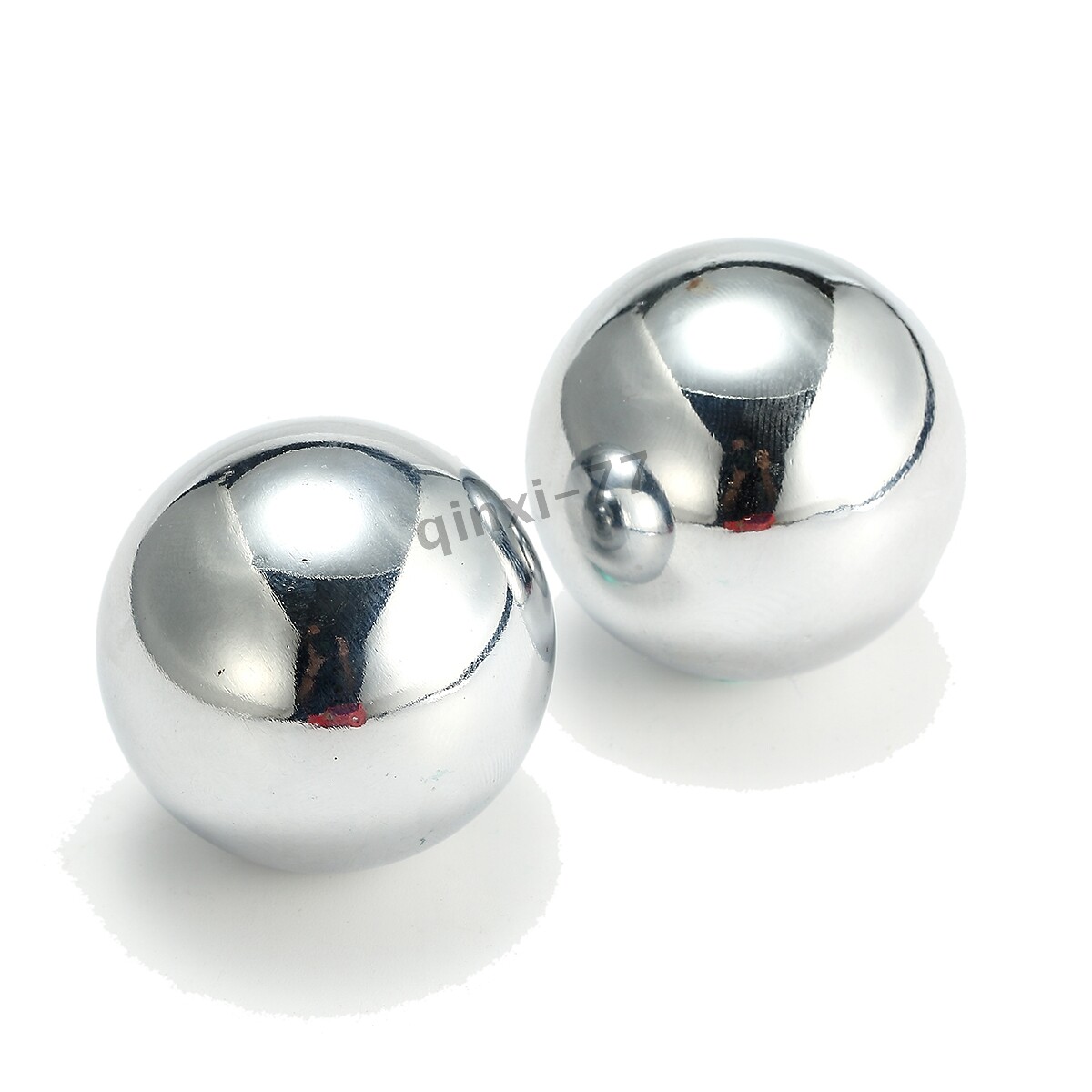 2x Chinese Baoding Balls Chrome Health Exercise Stress Relief Relaxation Therapy