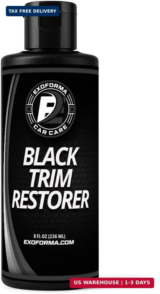 ExoForma Black Trim Restorer – Lasts 6+ Months, Dye Infused Waterproof Plastic R