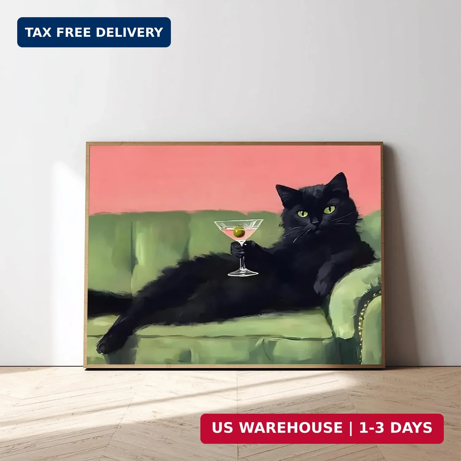 Mandun Cat Paint by Numbers for Adult,Cat Paint by Numbers Kit for Adults Beginn