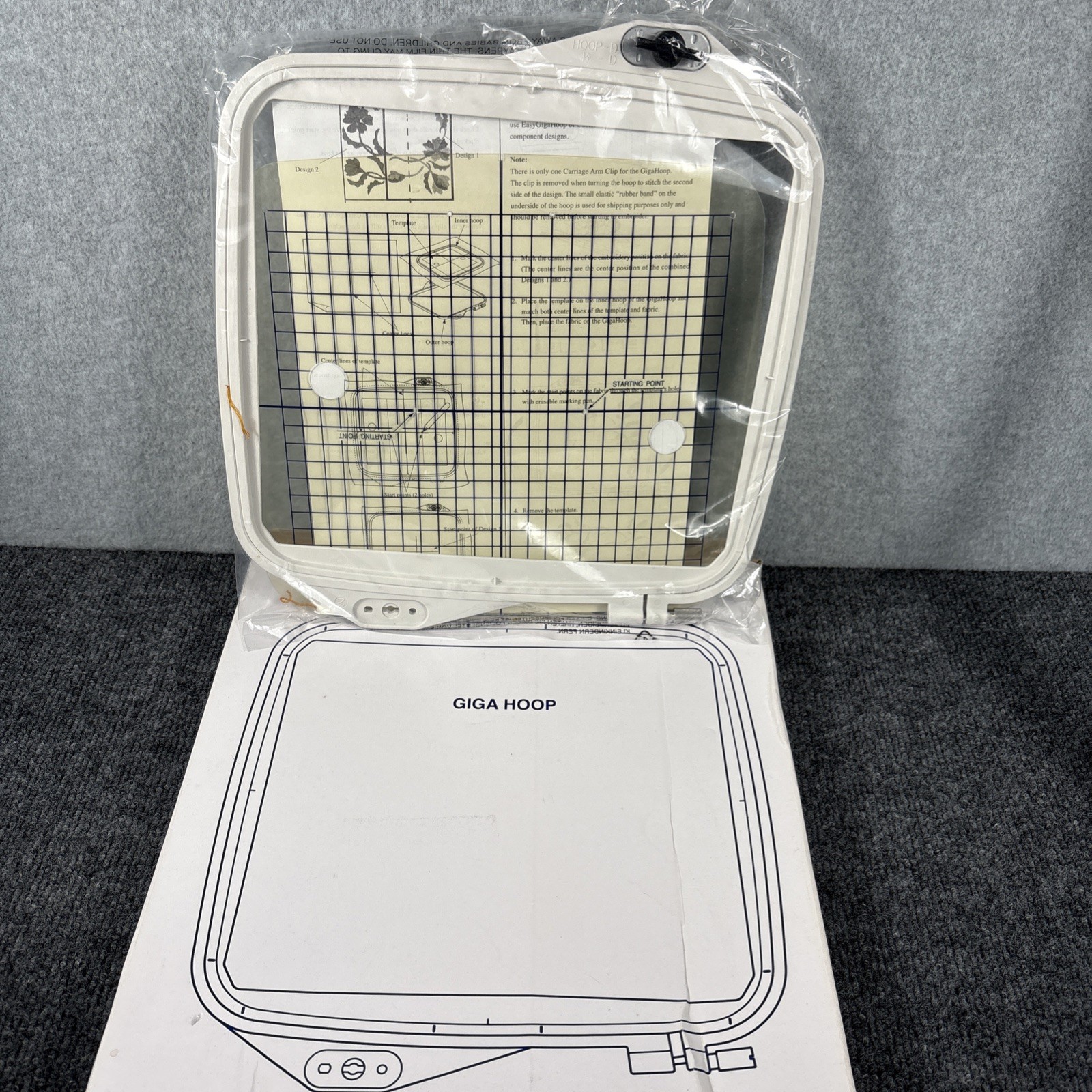 Giga Embroidery Hoop D for Janome MC 350E 300E 9500 9700 10000 10001 Memory Craf