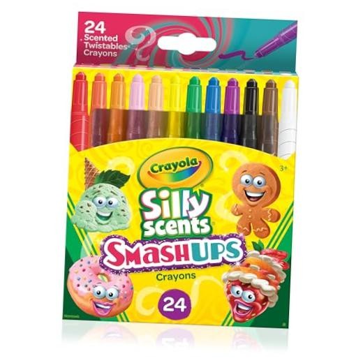 Silly Scents Smash Ups Mini Twistables Scented Crayons, 24 Count