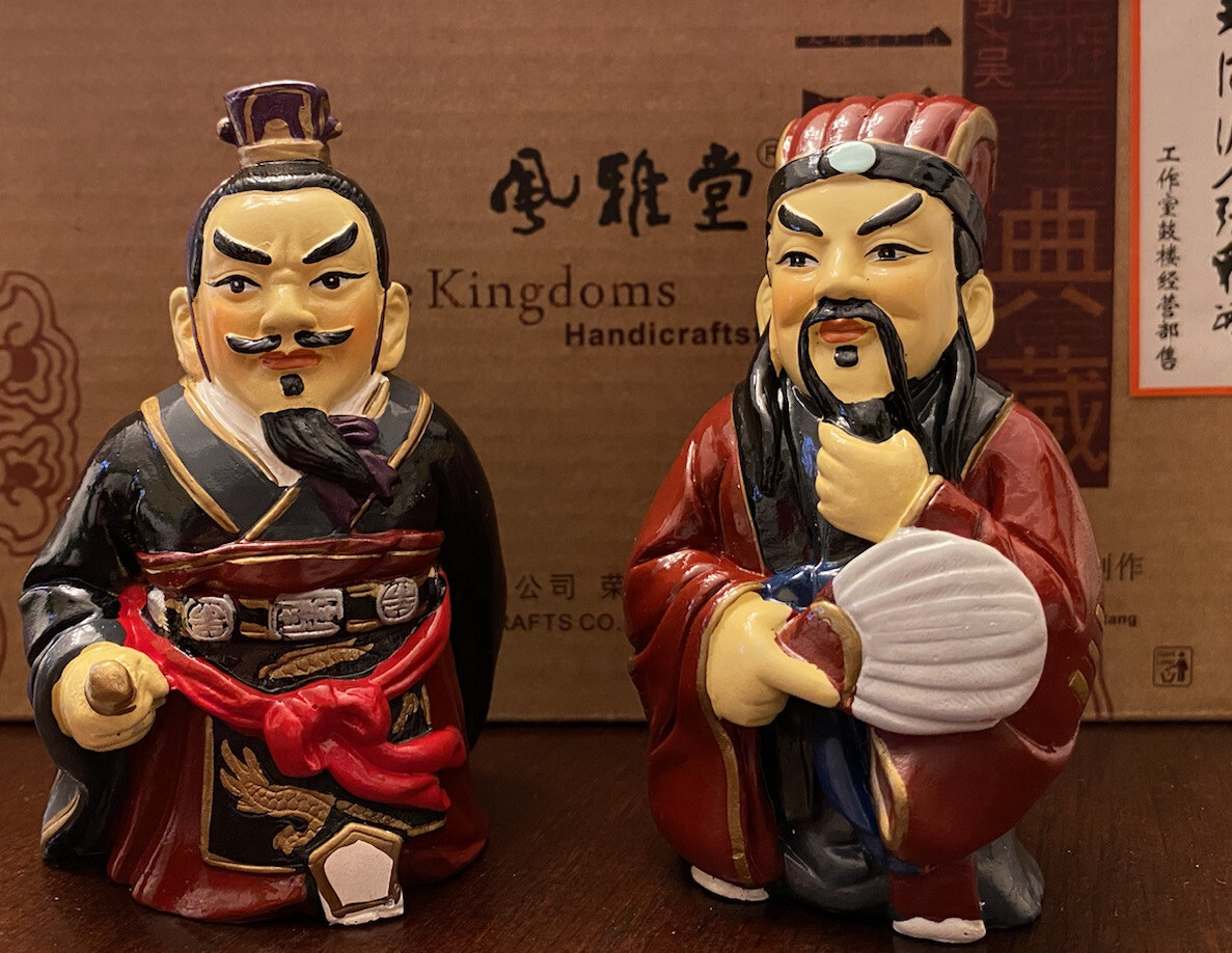 Tianjin Clayman Zhang Hand Crafted Clay Figurines Three Kingdoms NEW in box