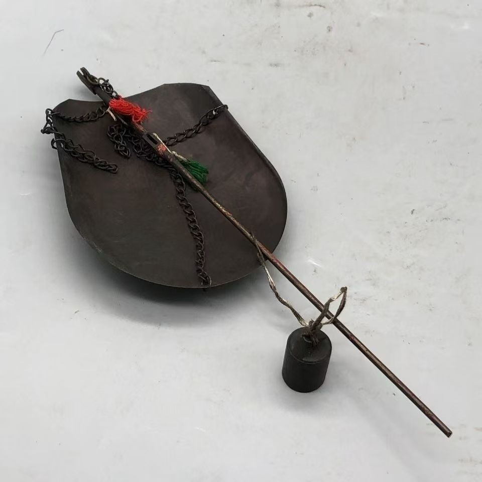 Vintage Copper Chinese Steelyard Mini Balance Herbal Weighing Collectible Decor