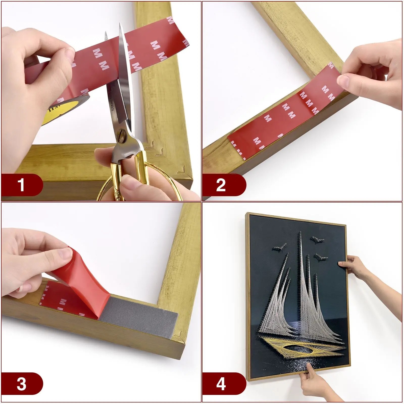 Double Sided Acrylic Foam Tape Heavy Duty Car Mounting Adhesive Waterproof 10FT