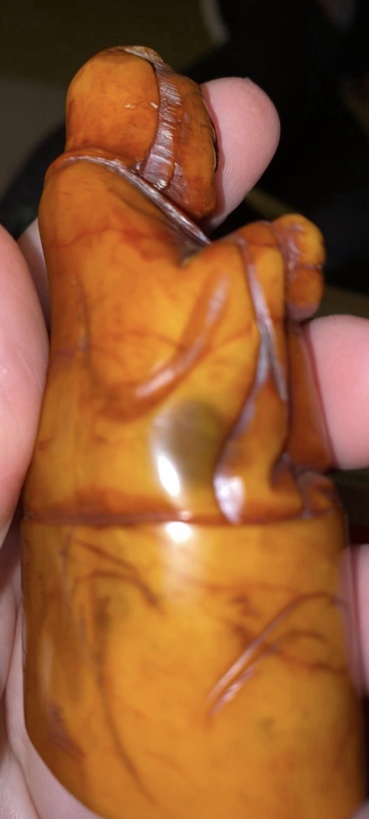 Chinese Carved Stone Seal Inscription SHELLEY Porcelain Scholar Set 1950s-80s