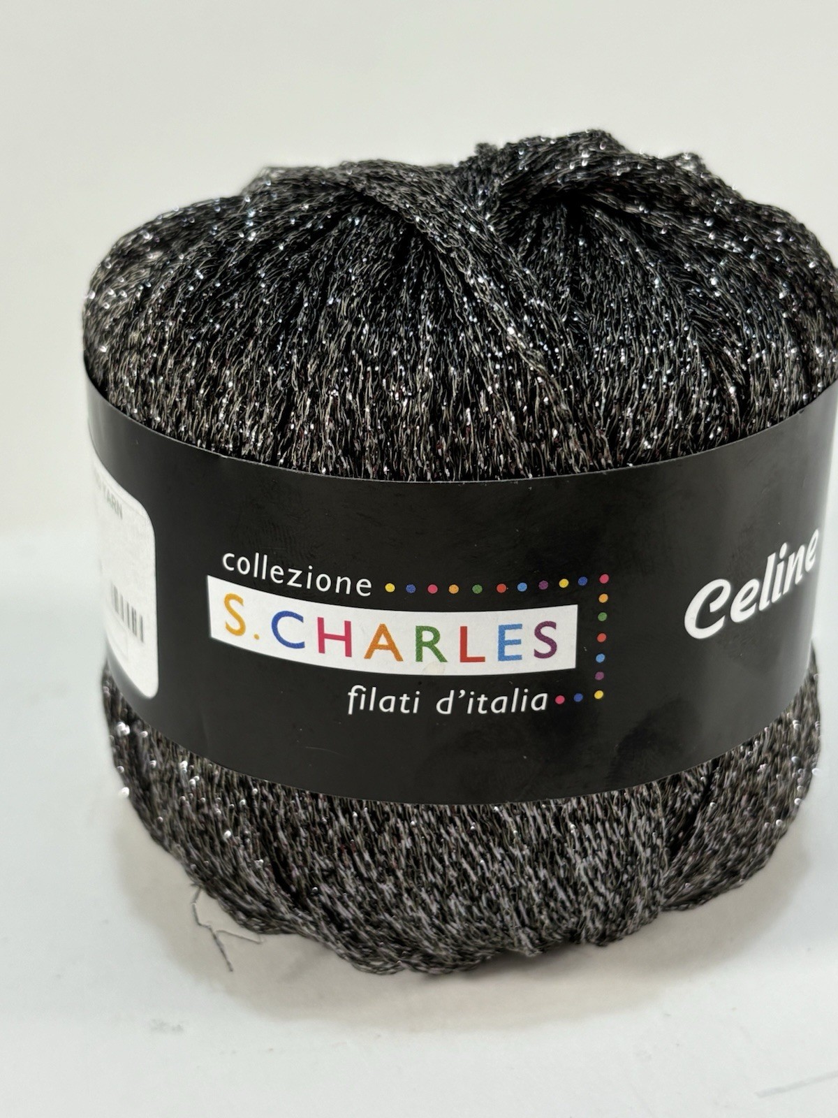 S. Charles Celine Shimmery Metallic Black 20g/163 Yds Ea