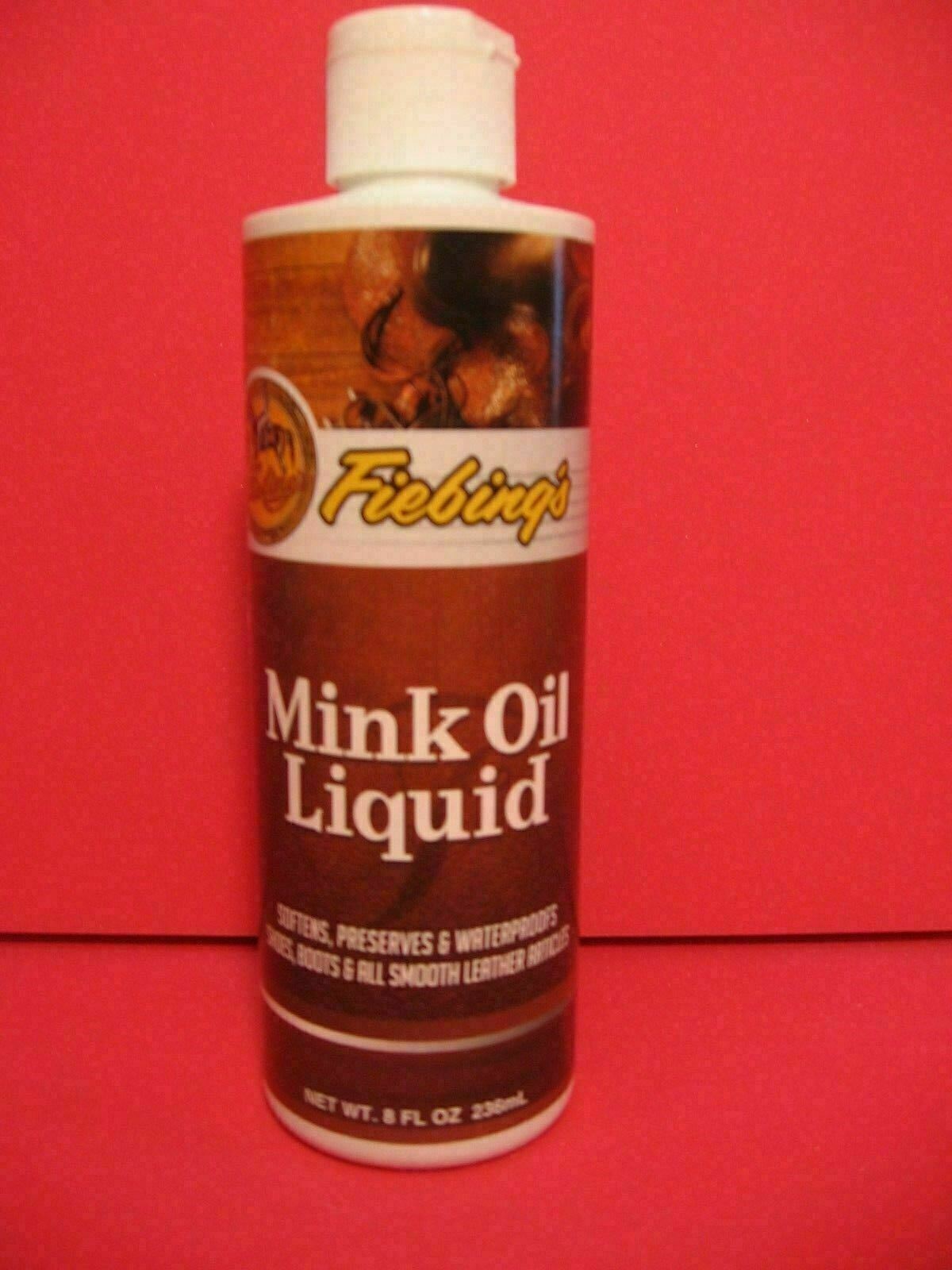 Fiebing’s Mink Oil Liquid – 8 Ounces – Leather Waterproofer – Leather Softener