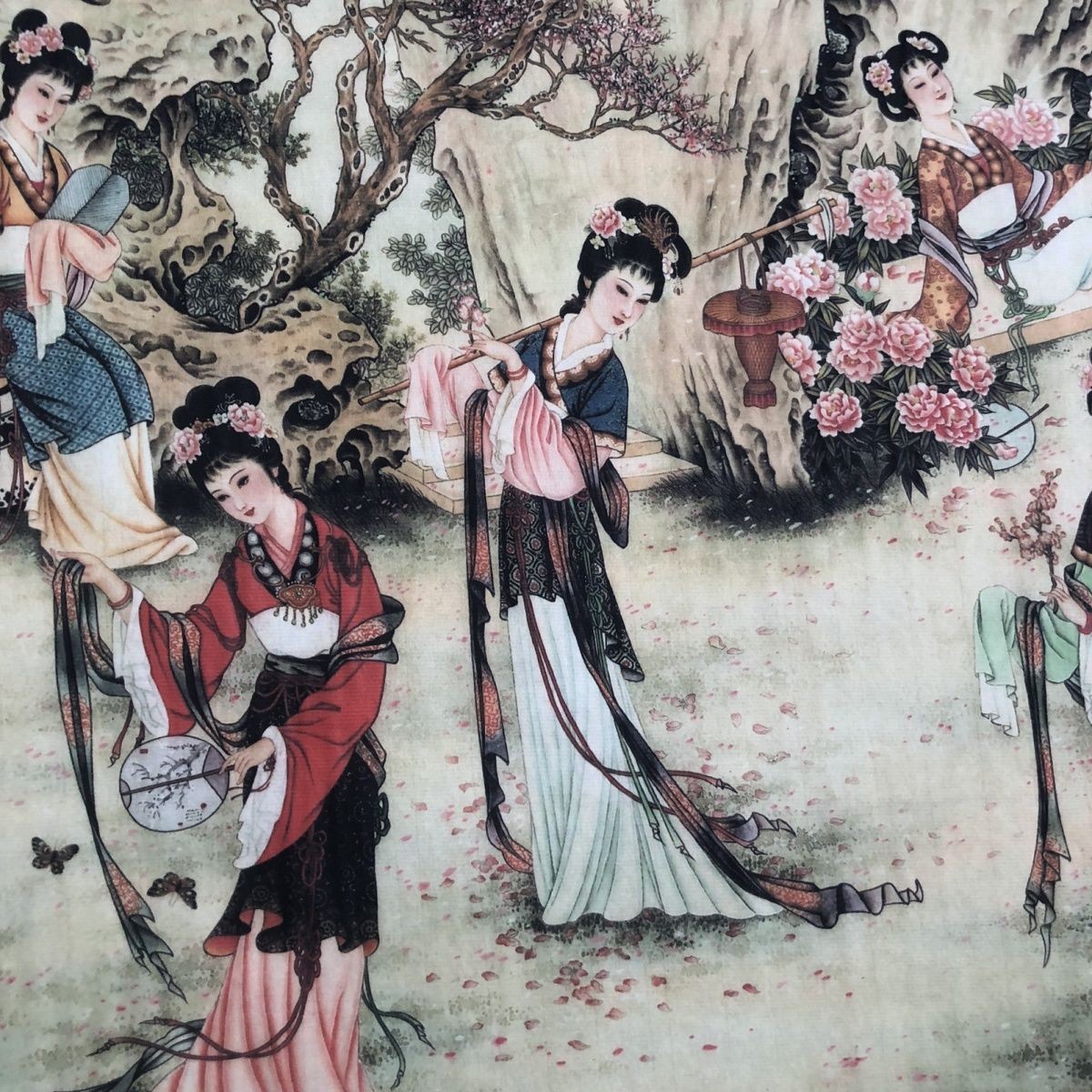 Chinese Beauty Painting Xuan Paper Scroll Unframed Wall Art Print Home Decor