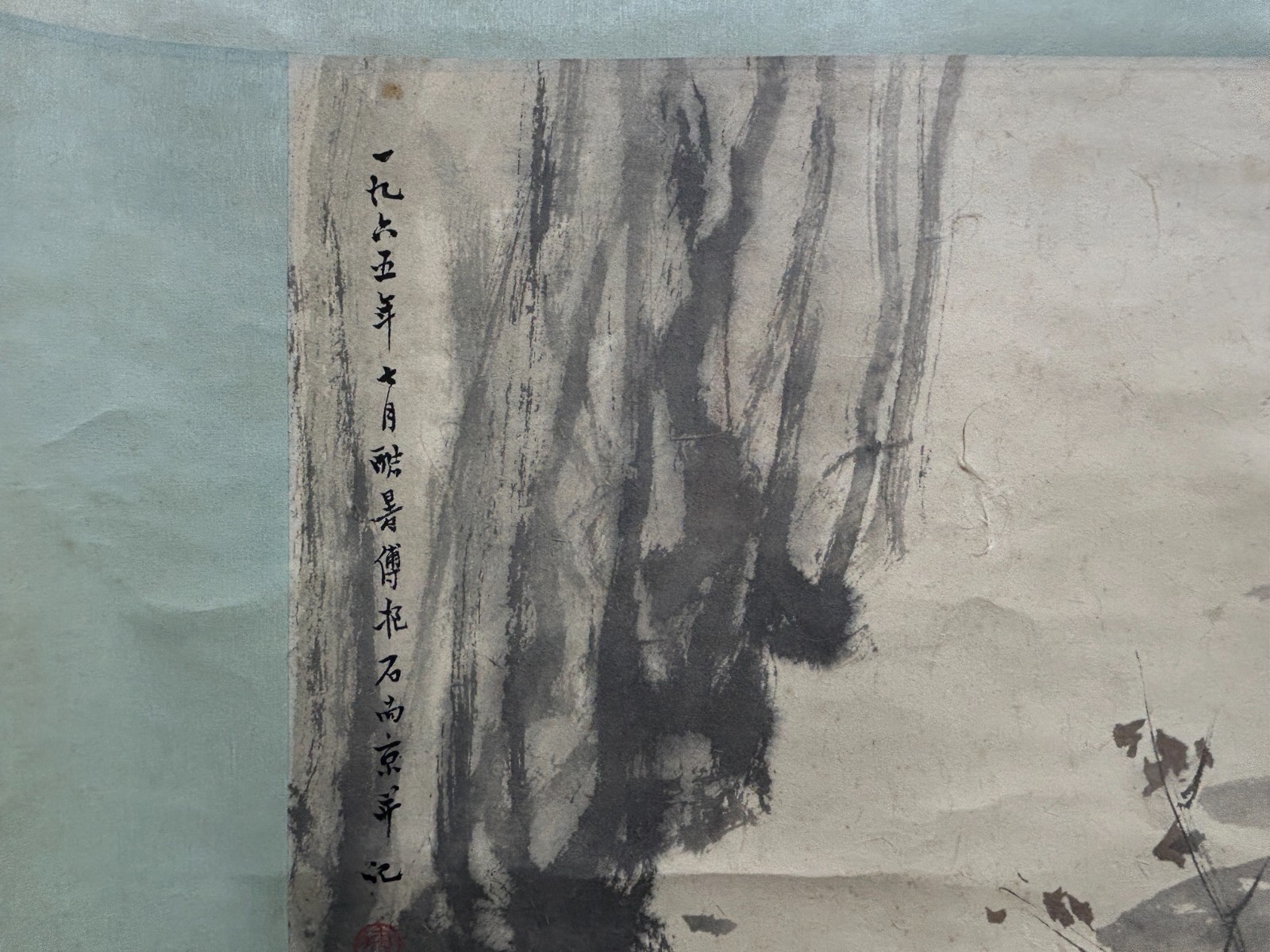 Oriental 3 Scholars Ink Brush Color Scroll Painting Wall Art ws4782
