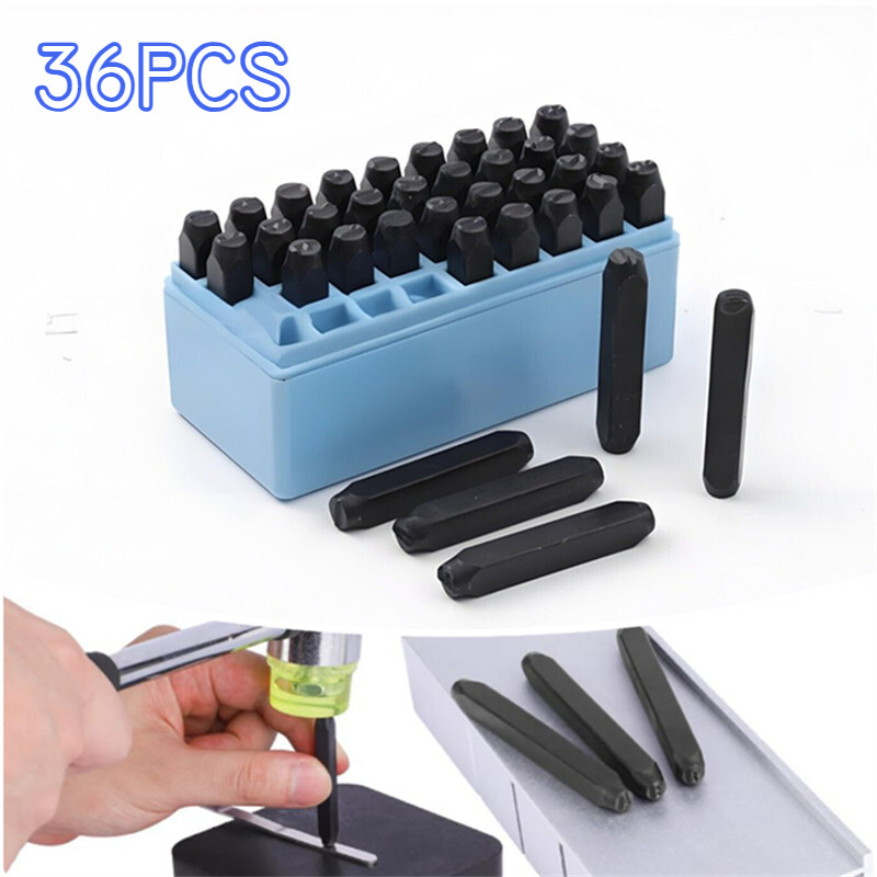 Number and Letter Punch Set 3/5/6mm Metal Stamping Kit Capitacal Letters Punch