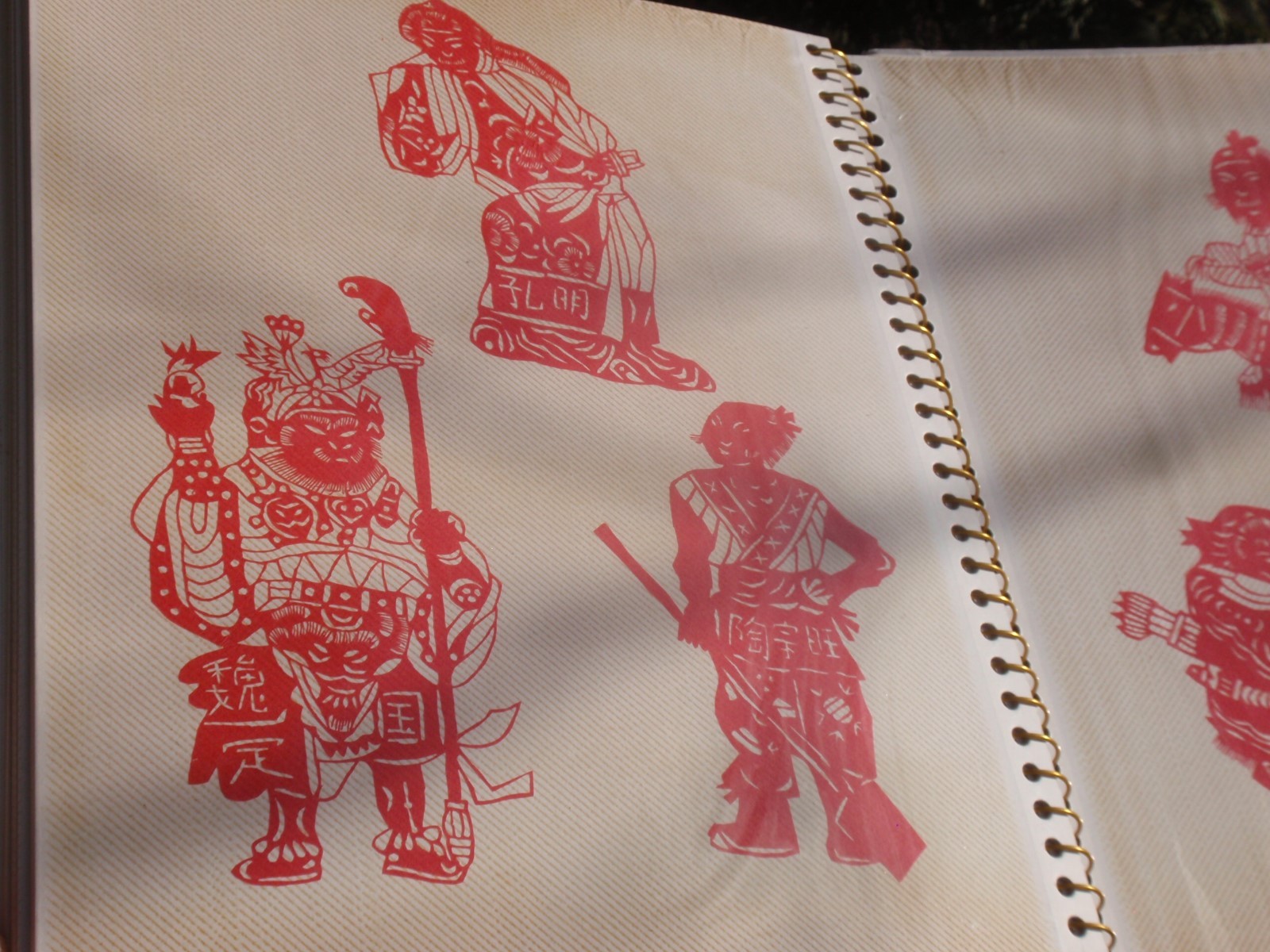 LOT OF 54 BEAUTIFUL CHINESE FIGURES RICE PAPER CUT OUTS WARRIORS FOLK ART