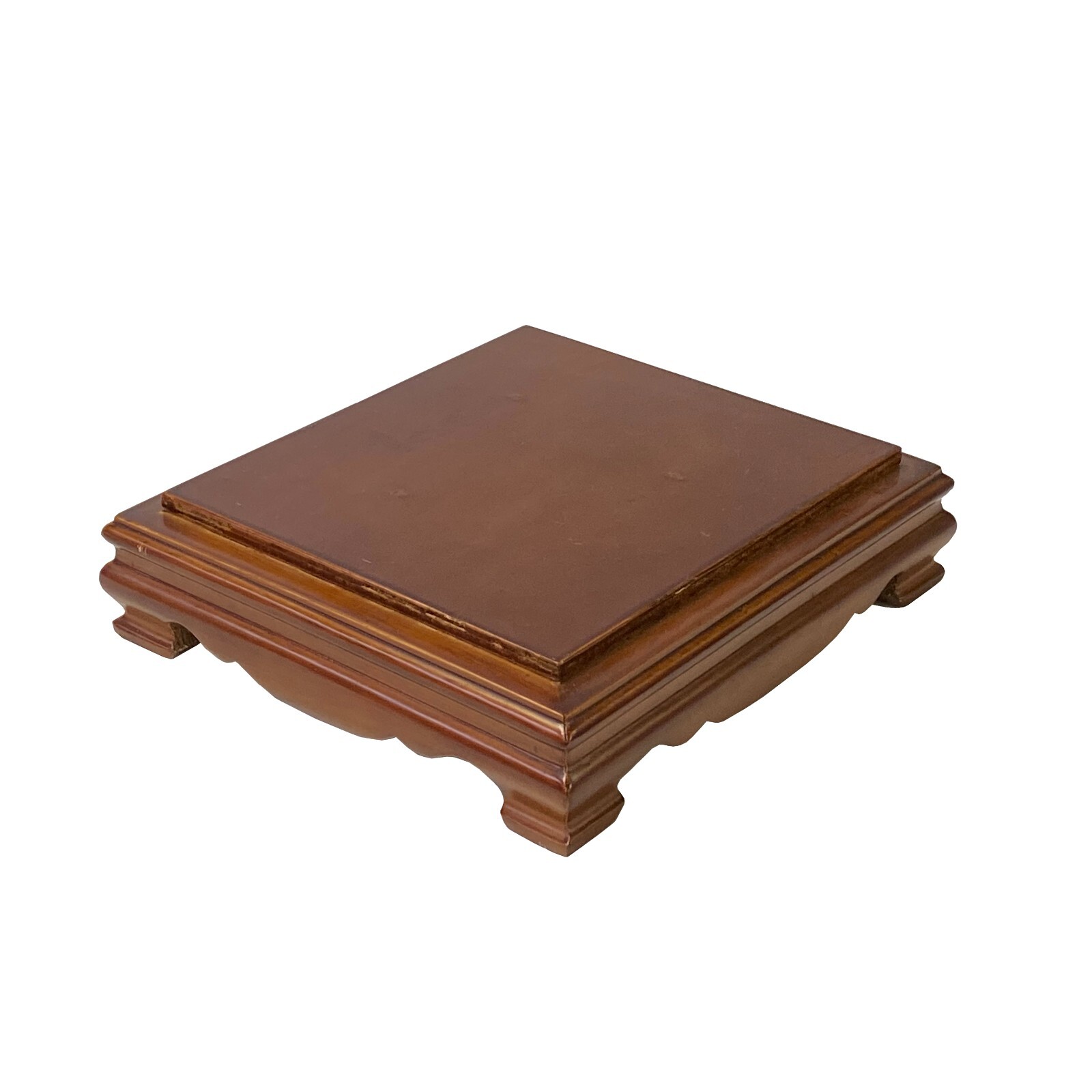 7.5″ Oriental Brown Wood Rectangular Table Top Stand Riser ws2946