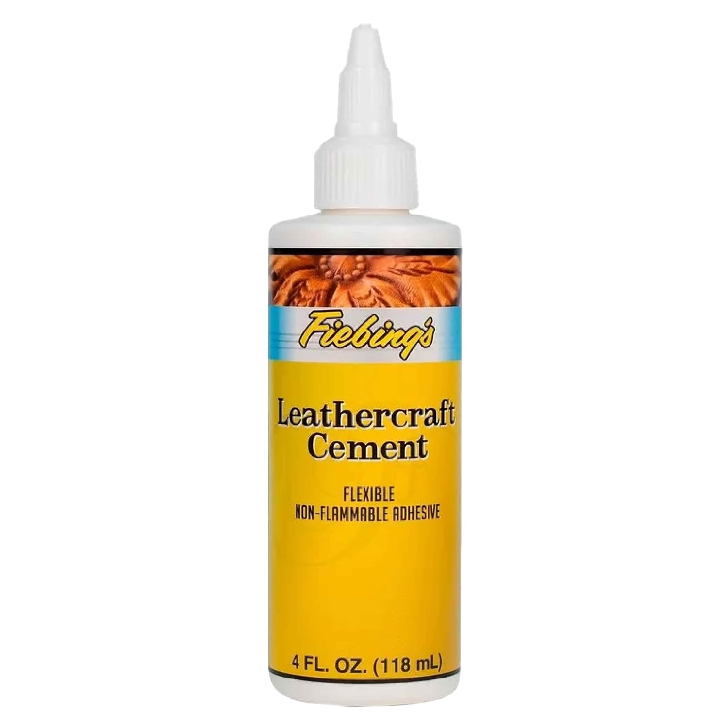 Fiebing’s Leathercraft Cement – 4 oz Leather Glue Adhesive –