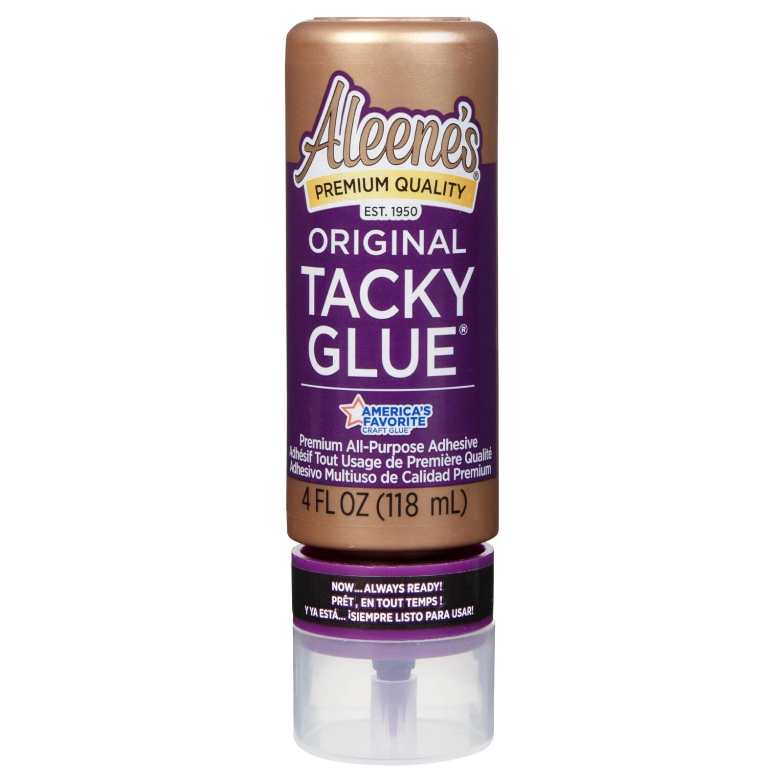 Aleene’s Orignial Tacky Glue for Crafts in Always Ready Bottle Nontoxic 4 fl oz