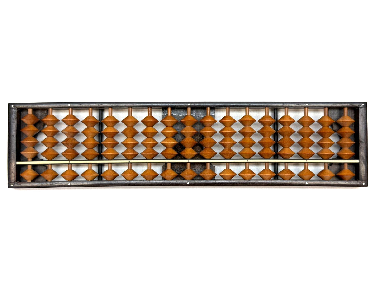 VTG Chinese Japanese Asian Solid ROSEWOOD Abacus 17 Row 85 Bead