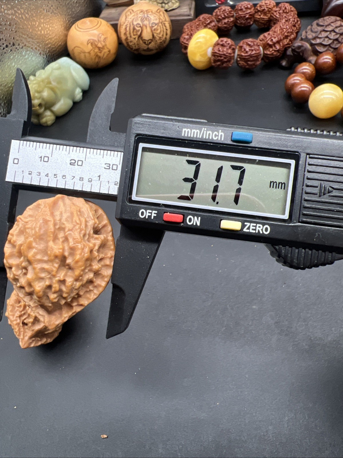 Pair of Match Chinese Health Small Walnut Collection精配文玩核桃🐉龙脊纹秋子小手捻