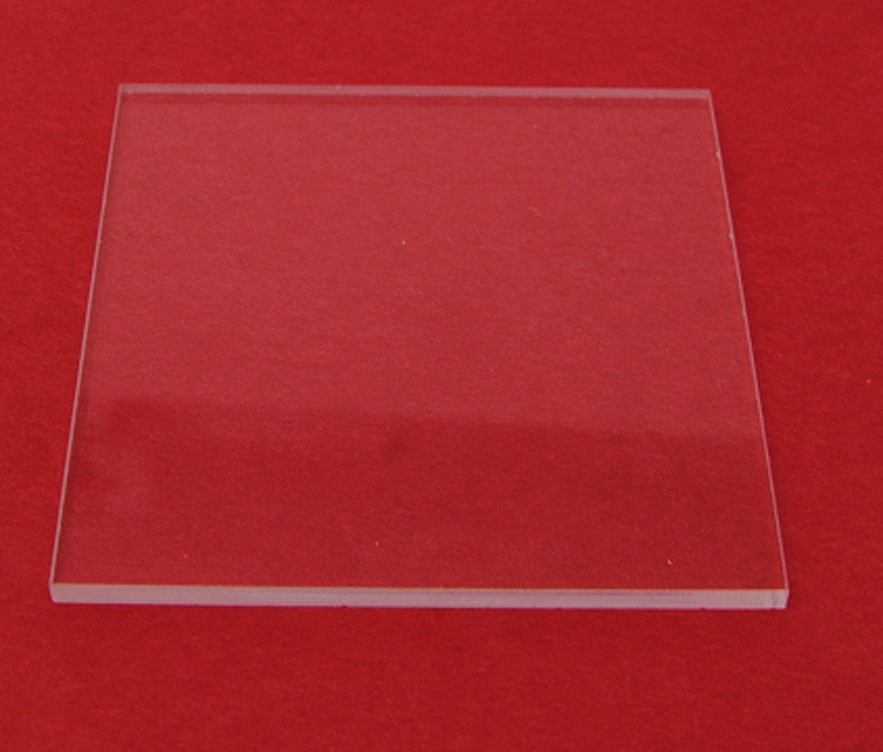 1″ Diameter Clear Laser Cut Acrylic Square 1/8″ thick