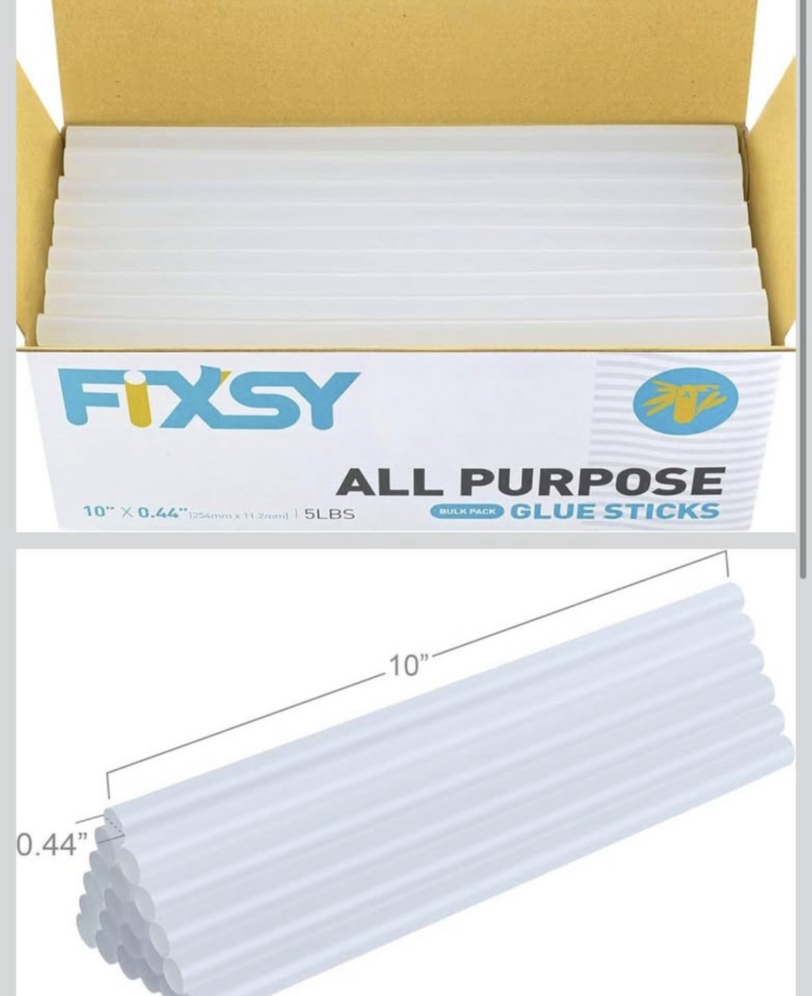 Hot Melt Multi Temperature Full Size Glue Sticks (5 Lb. Box)