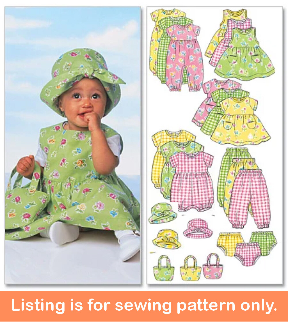 SEWING PATTERN – Sew Baby Clothes Infant Clothing Girls Layette Dress Pants 5624