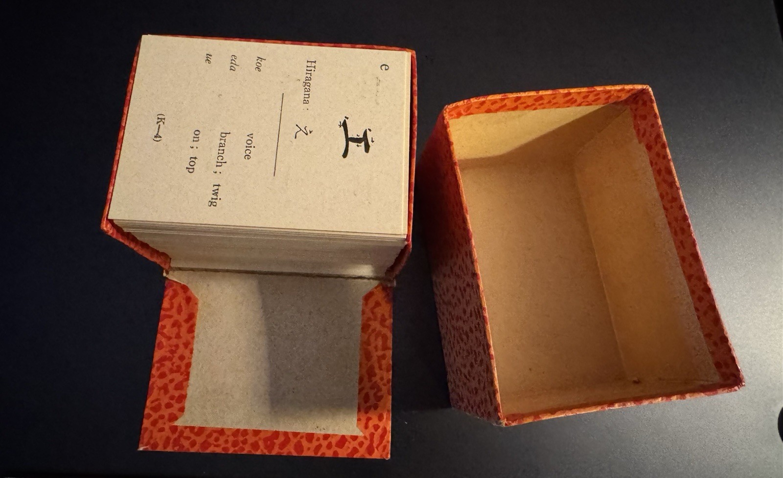 Vtg 1946 Japanese Kana Cards Katakana & Hiragana By Naoe Naganuma