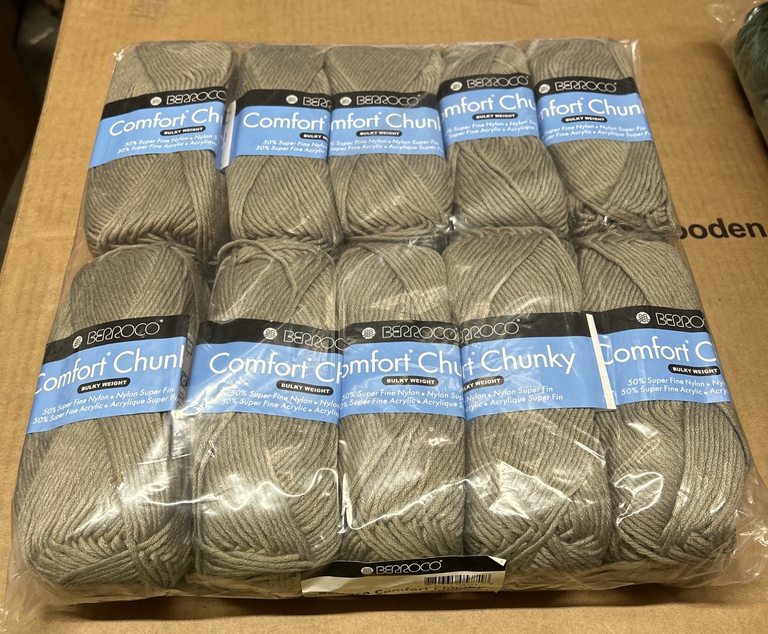 Berroco Comfort Chunky 10pk Bulky Weight 50% Nylon 50% Acrylic Driftwood (5771)