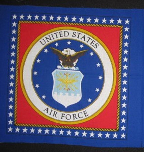 RARE USA Military Pillow Panel 100%cotton fabric
