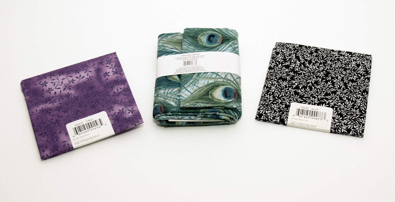 Lot 3 Fat Quarters 100% Cotton Assorted Fabric Bundle Quilting Sewing Craft NEW