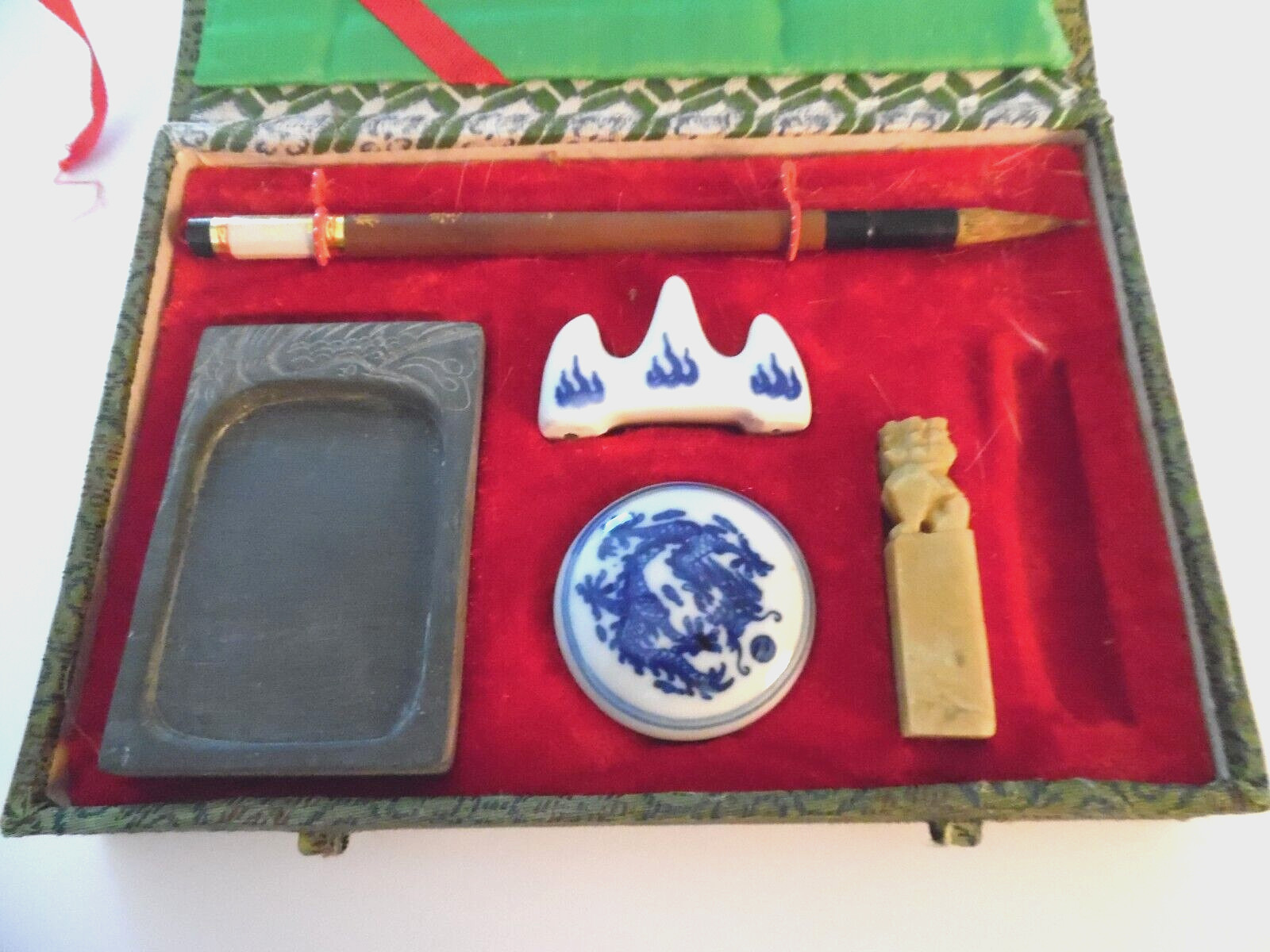 Vintage Asian Calligraphy Set, Thailand