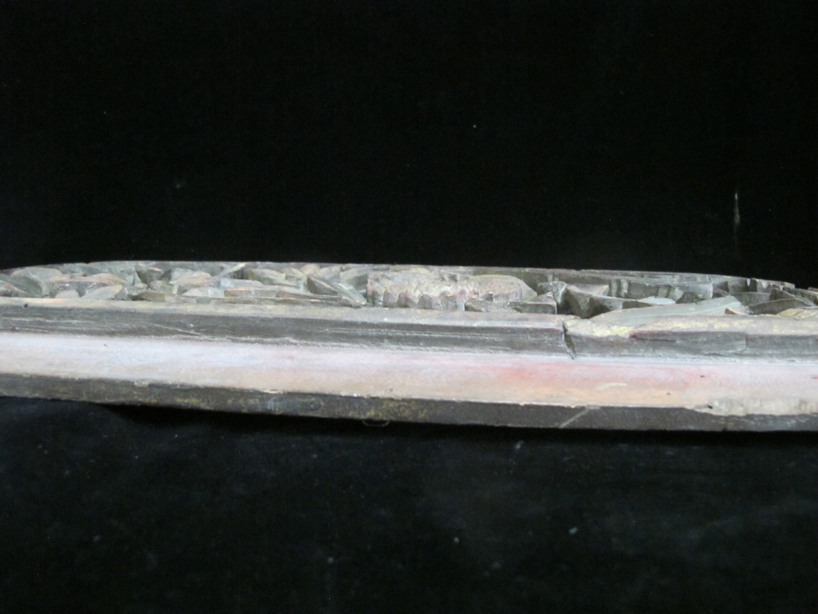 CHINESE Carved Pierced Gilt Wood GOAT Animal Flower & BIRD Art Wall Panel