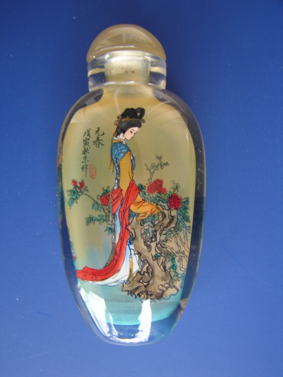 6 Chinese Hand Painted Snuff Bottles 12 Beauties Jinling Dream of Red Mansions
