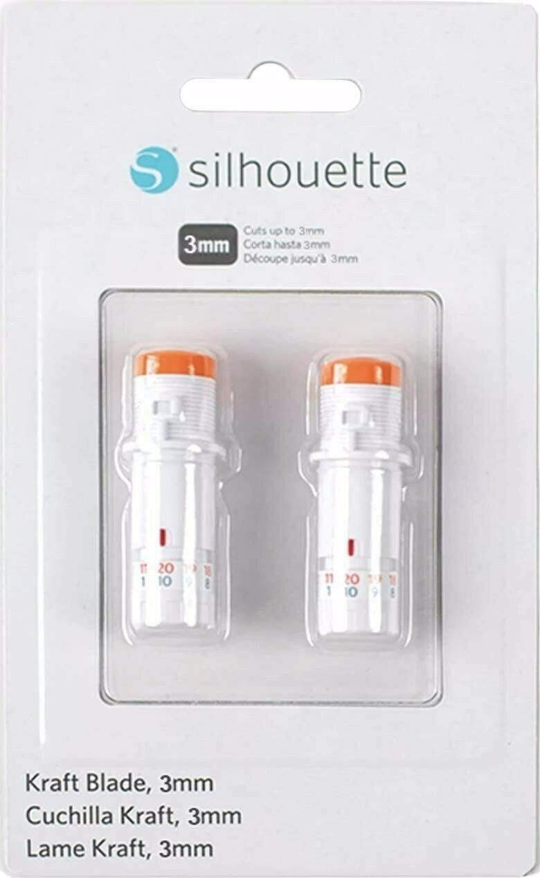 Silhouette 3mm Kraft Blade for Cameo 4 Only 2 pc Set