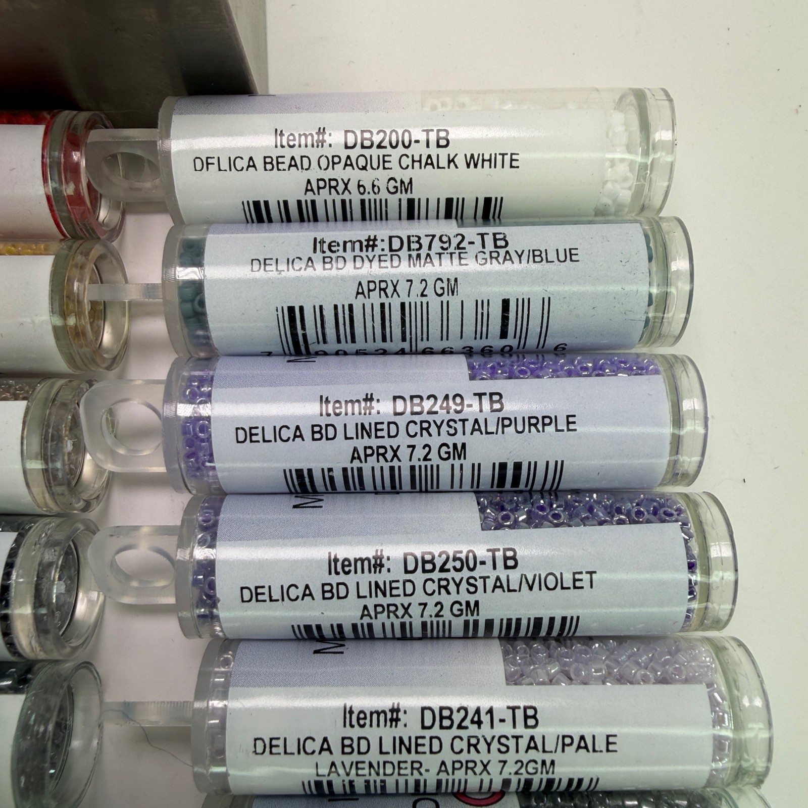 Miyuki Delica 11/0 Seed Beads Lot of 14 Tubes Mixed Colors 7.2g Each NEW