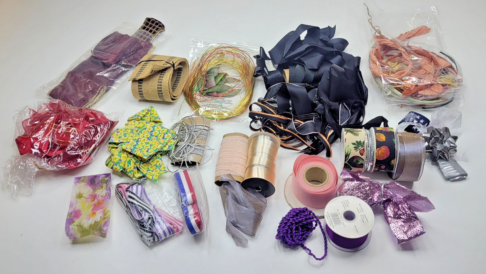 MIXED LOT OF CRAFT SUPPLIES – Collage – #? pcs of Misc. Crafting Goodies – Pics