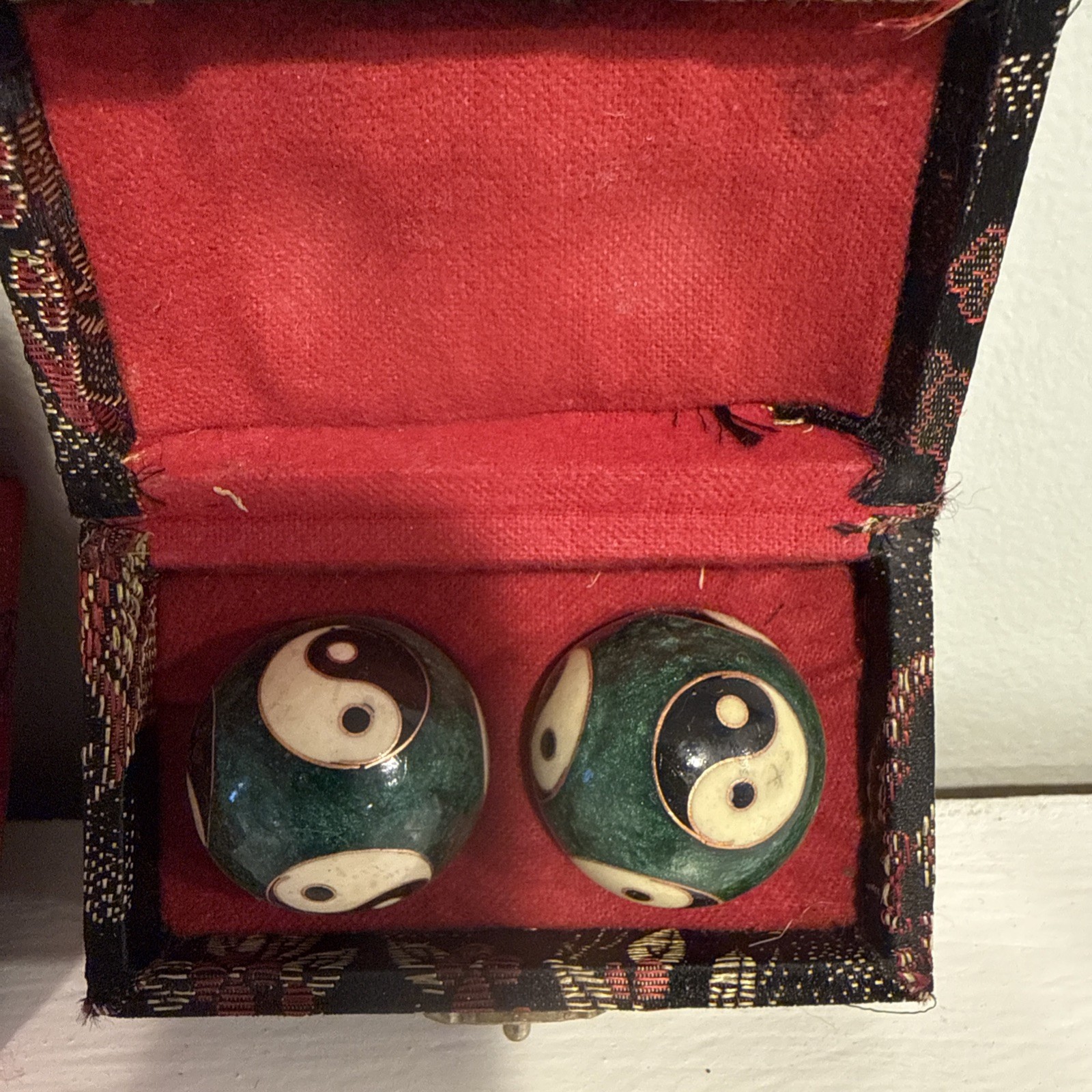 3 Vintage Chinese Baoding Stress Relief Meditation Chime Balls – Shou Xing