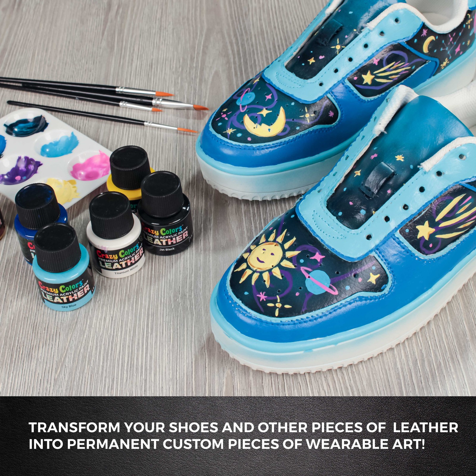 Neon Yellow Premium Acrylic Leather Shoe Paint, 2 oz – Sneakers, Jackets, Bags