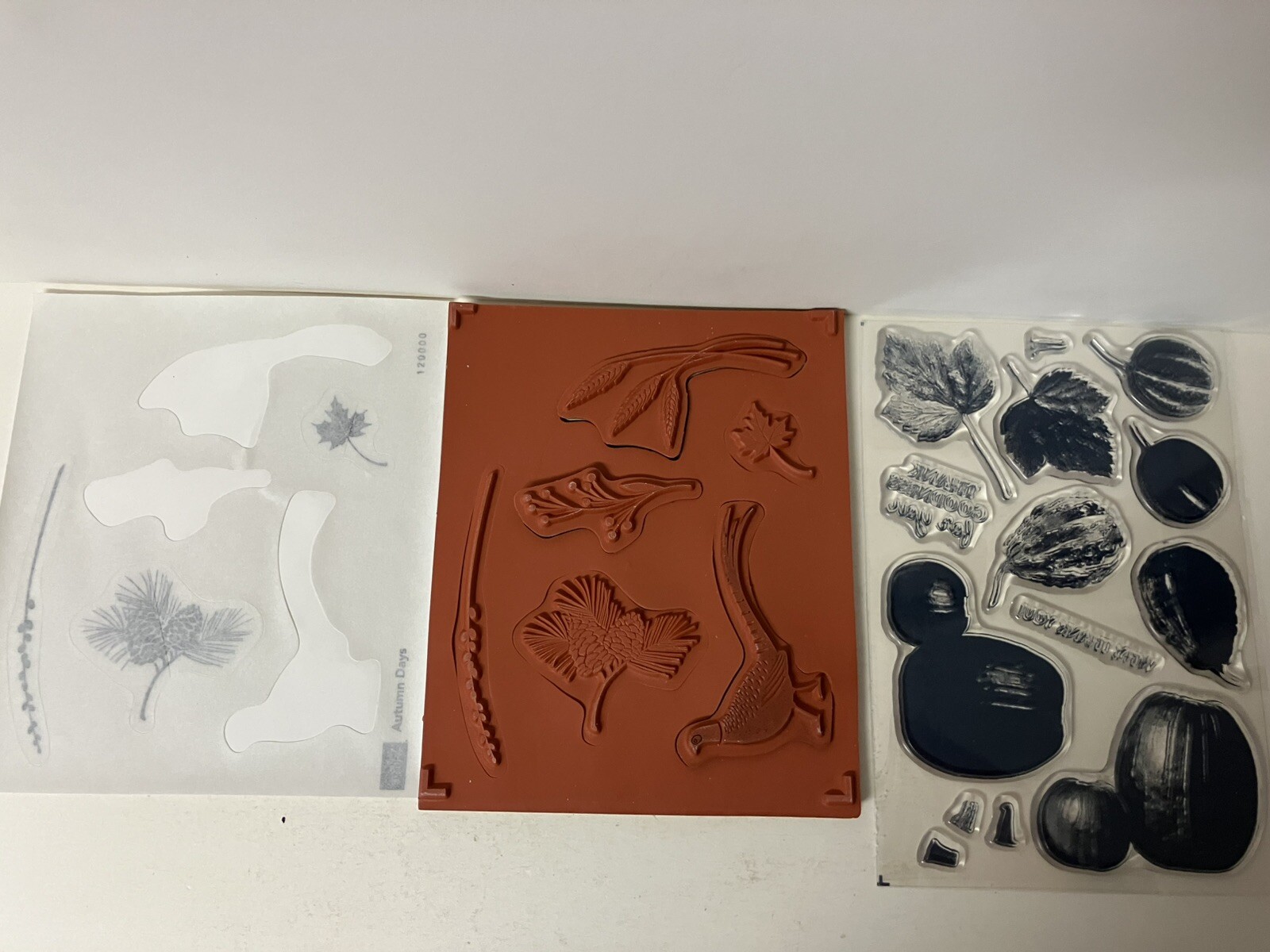 Stampin Up Lot of 2 Gourd Goodness & Autumn Days Fall Halloween Pumpkin EUC