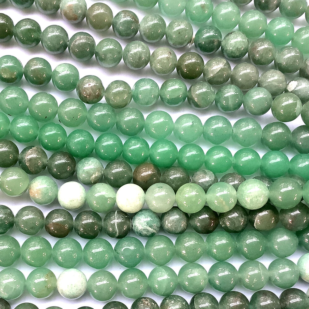 Aventurine 10mm Green Round Ball Semi Precious Stone Beads Q20 Beads per Pkg
