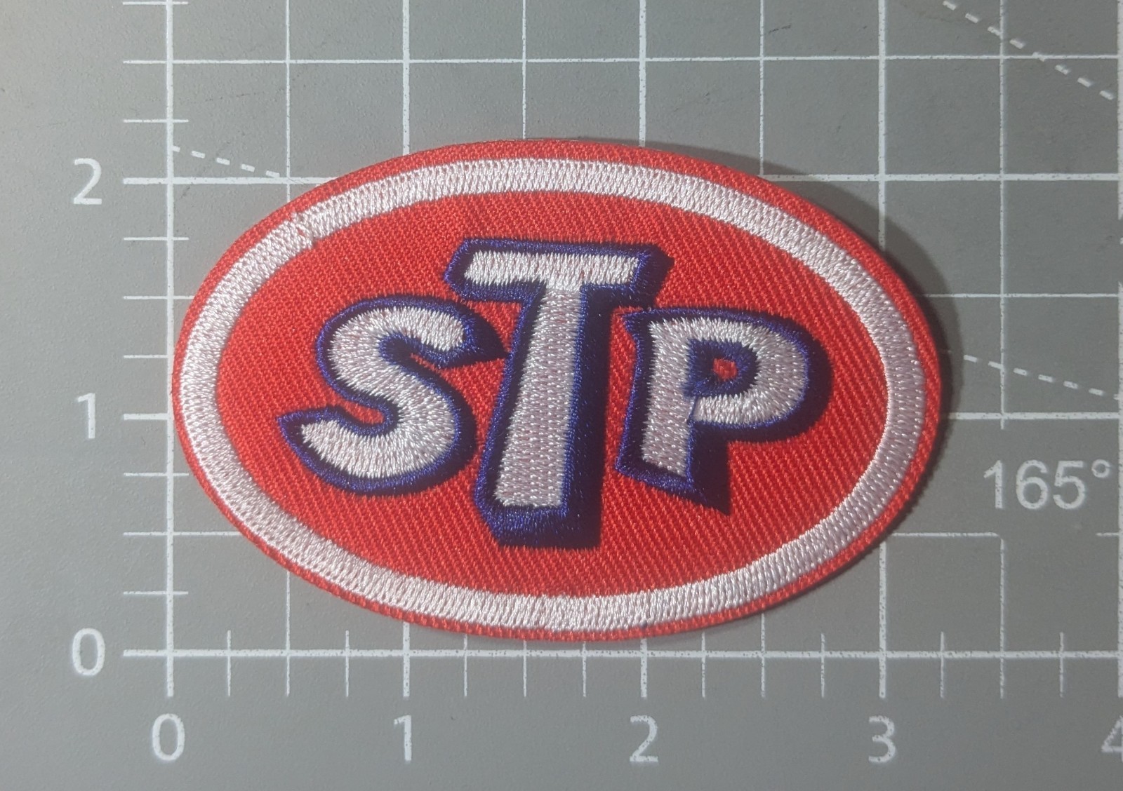 STP Patch Oil Motorsport Racing Vintage Logo Embroidered Iron On 2.25×3.25″