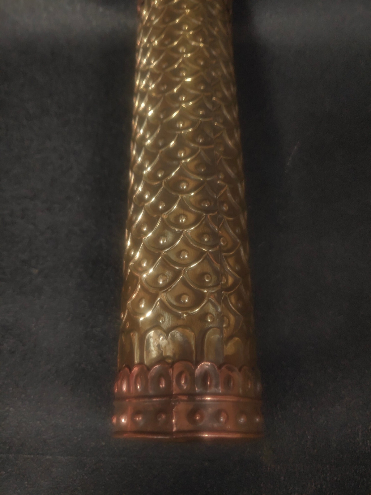 19cm noble brass copper carved cloud See Wonderful Scene optical kaleidoscope